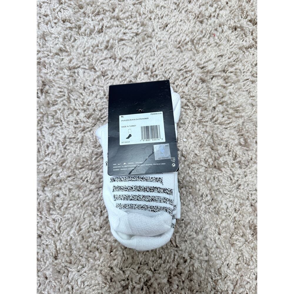 Nike NBA basketball crew socks in white size XL - NEW